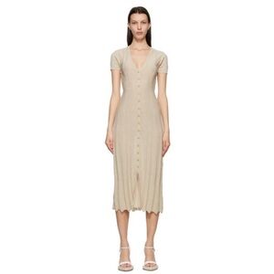 Jacquemus Beige La Robe Cardigan Dress